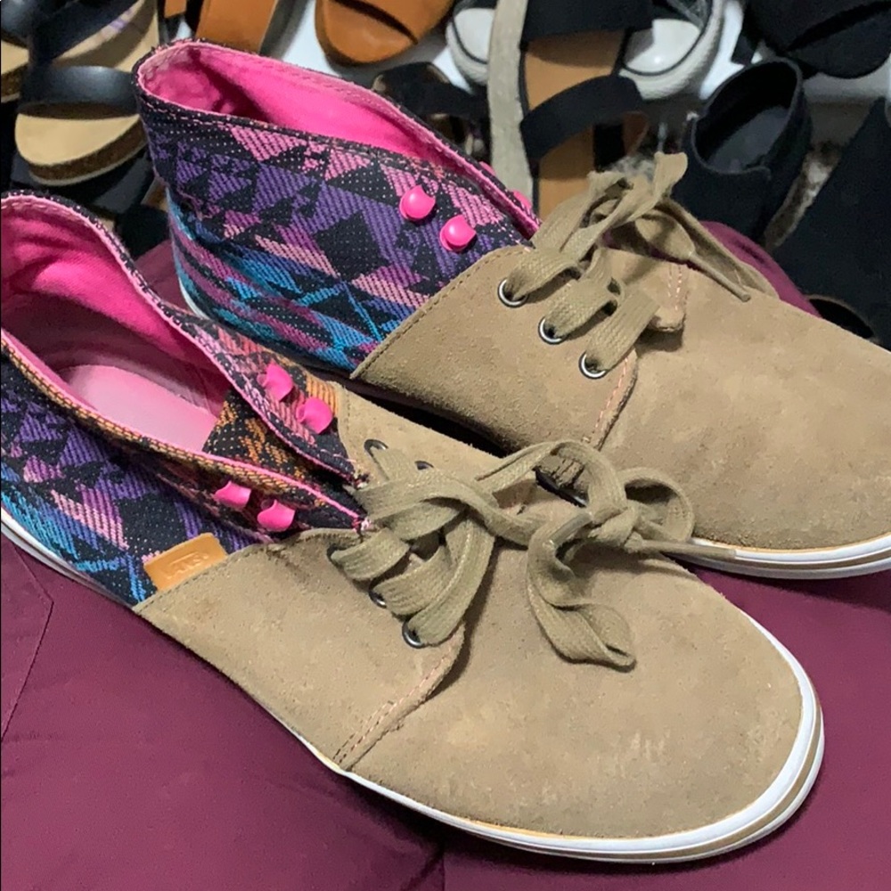 Tribal suede vans